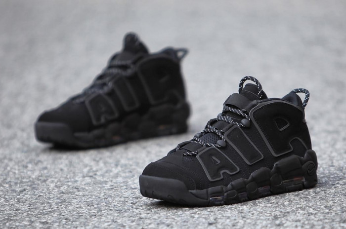 Nike Air More Uptempo “Triple Black Reflective” 414962-004