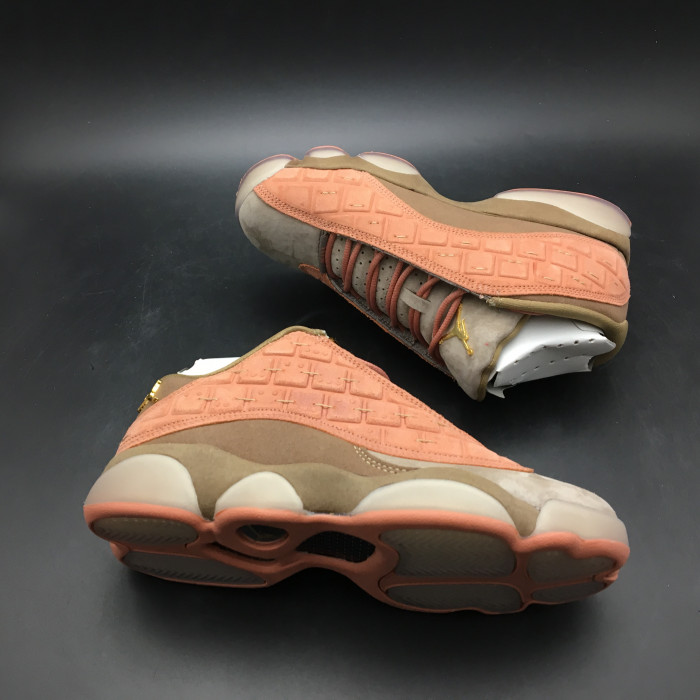 CLOT x Air Jordan 13 Low Sepia Stone/Canteen-Terra Blush AT3102-200