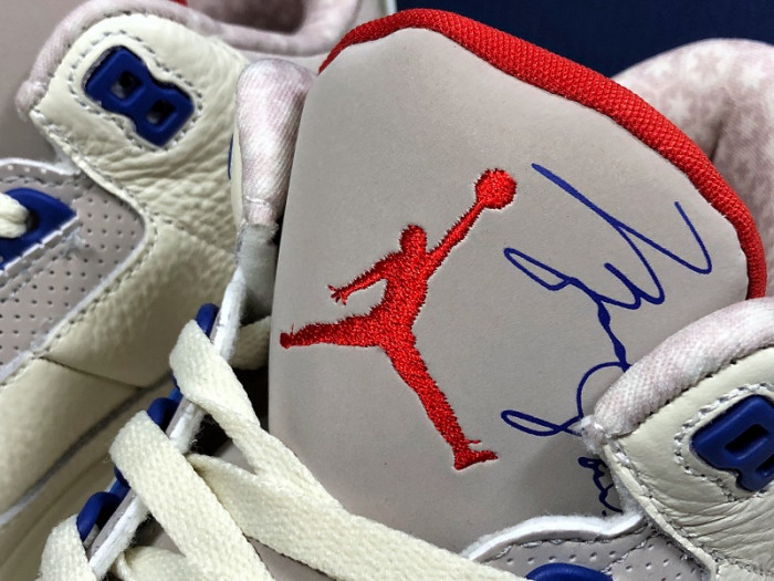 Air Jordan 3 Retro "CHARITY GAME" sail red mens 136064-140