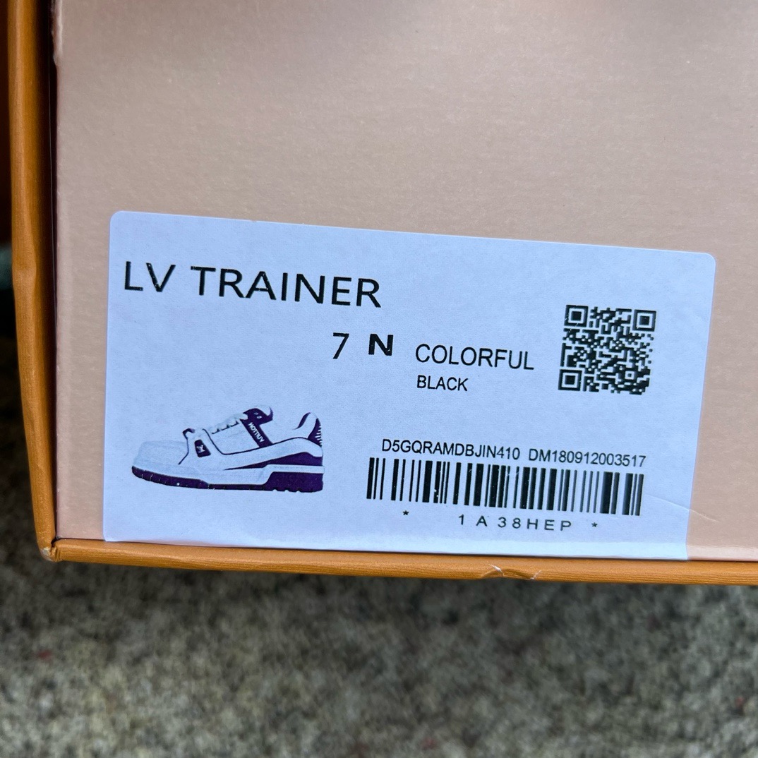 LV TRAINER MAXI White-purple